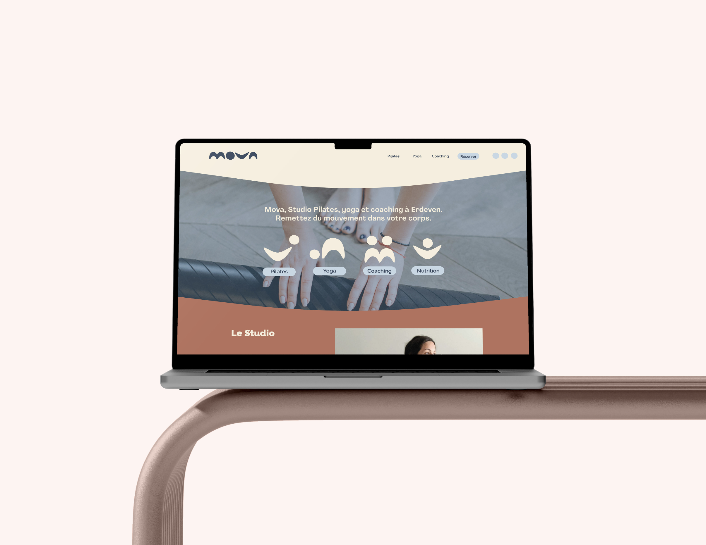 Image pour montrer le site internet de Mova