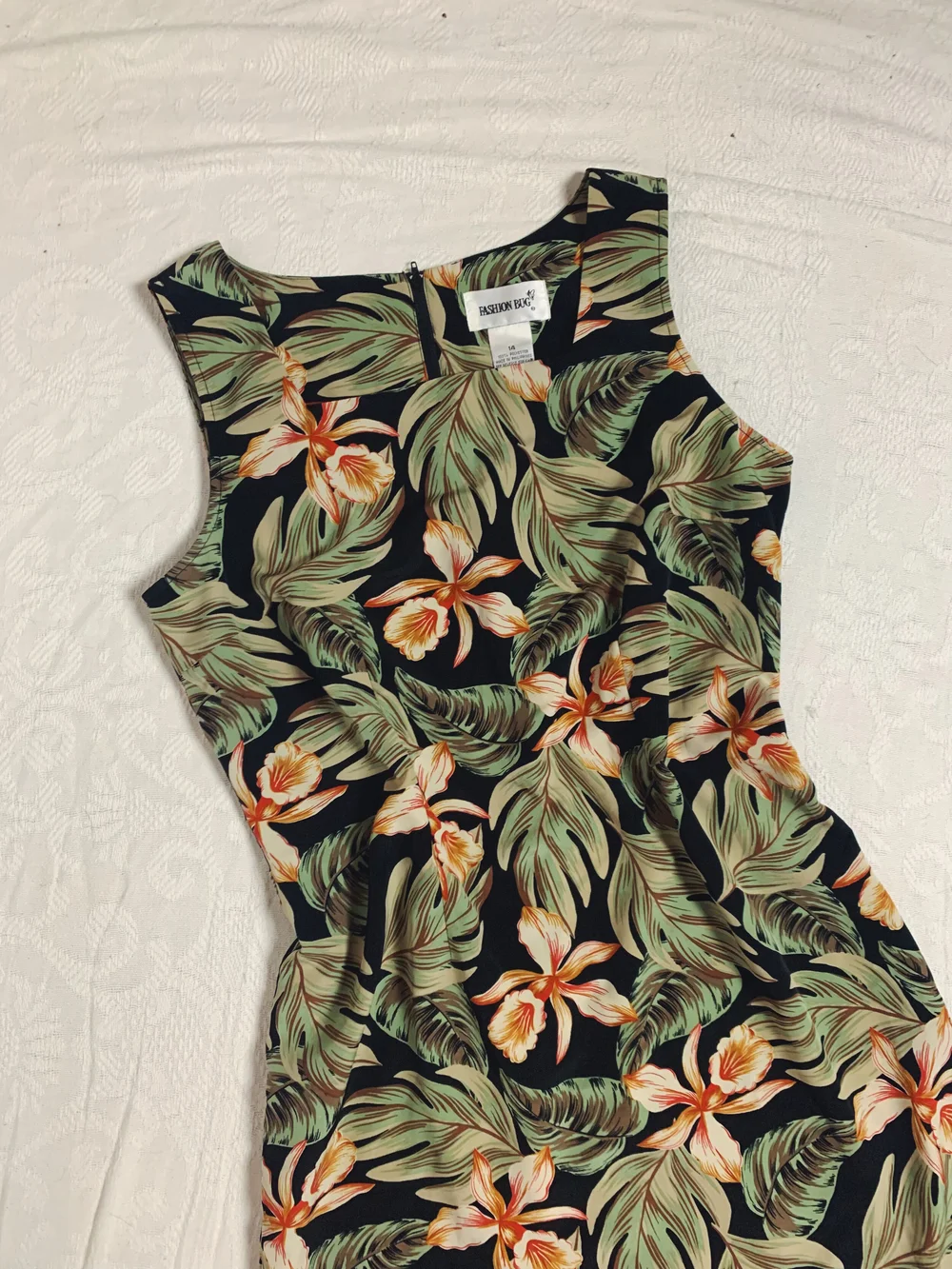 Tropical Mini Dress | L  Misfit Thrifted