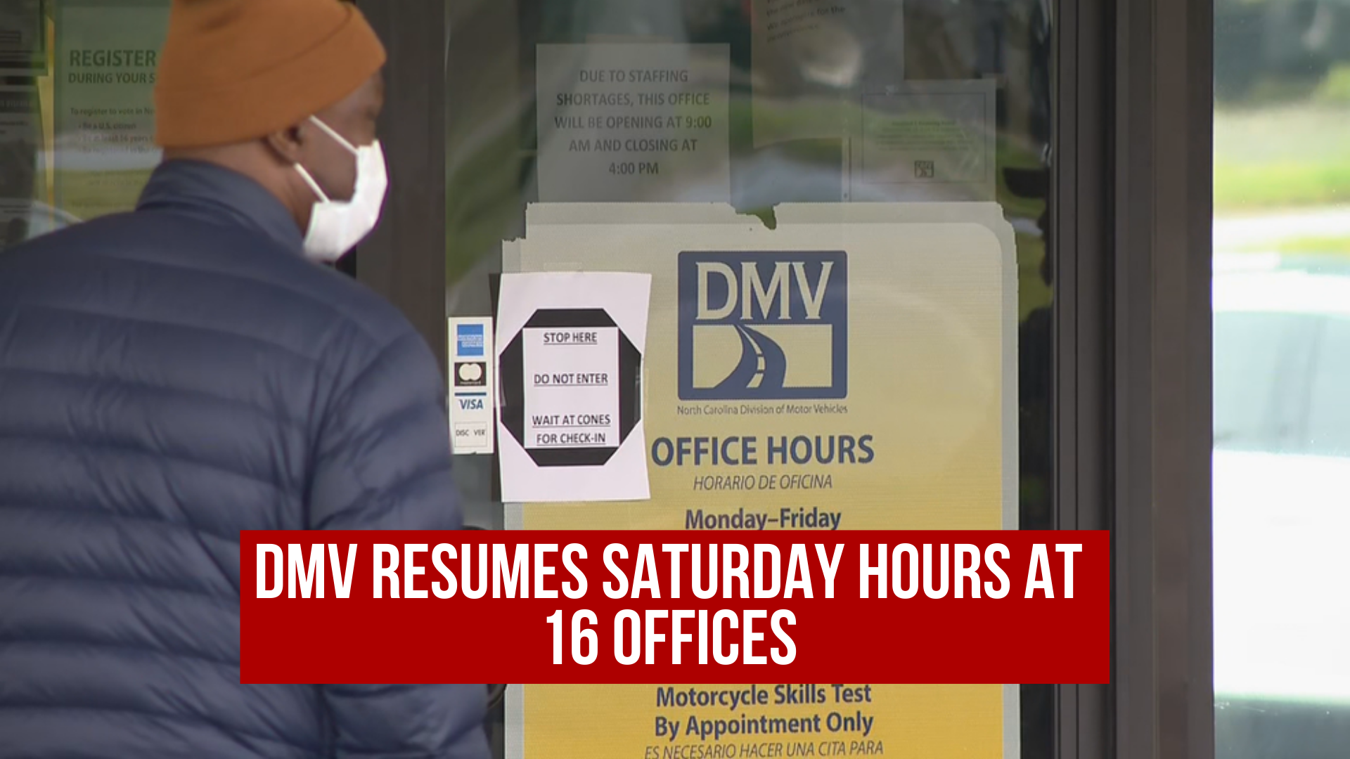 DMV Resumes Saturday hours at 16 offices