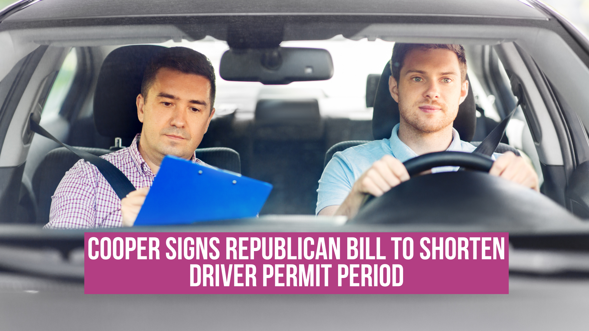 Cooper signs Republican bill to shorten driver permit period