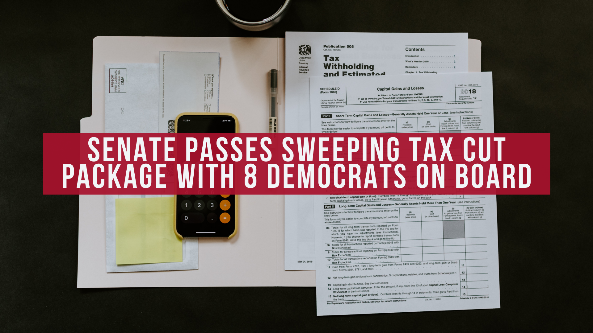 Senate passes sweeping tax cut package with 8 Democrats on board