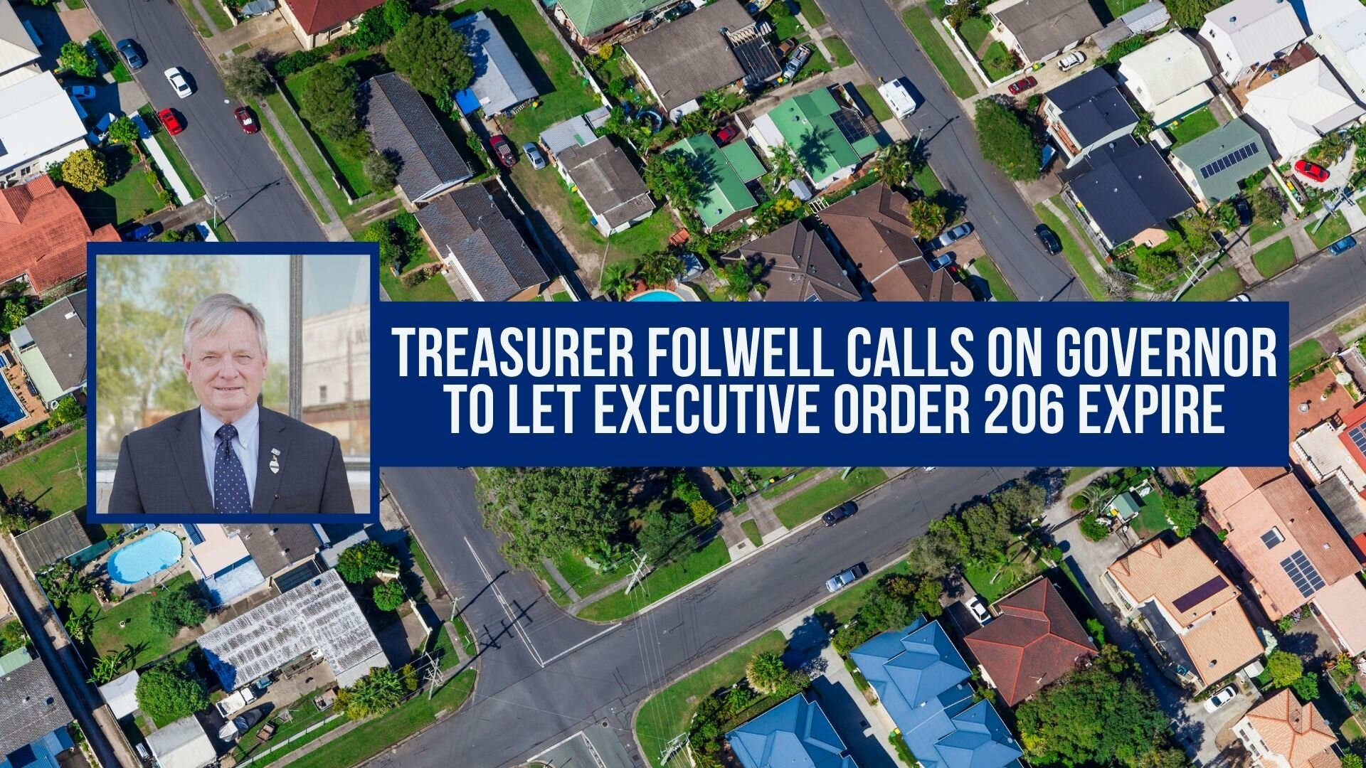 Treasurer Folwell Calls on Governor to Let Executive Order 206 Expire