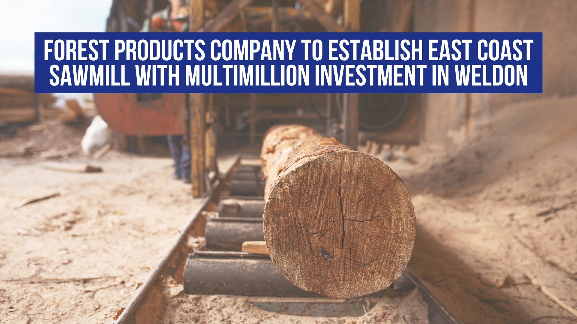 Forest products company to establish east coast sawmill with multimillion investment in Weldon