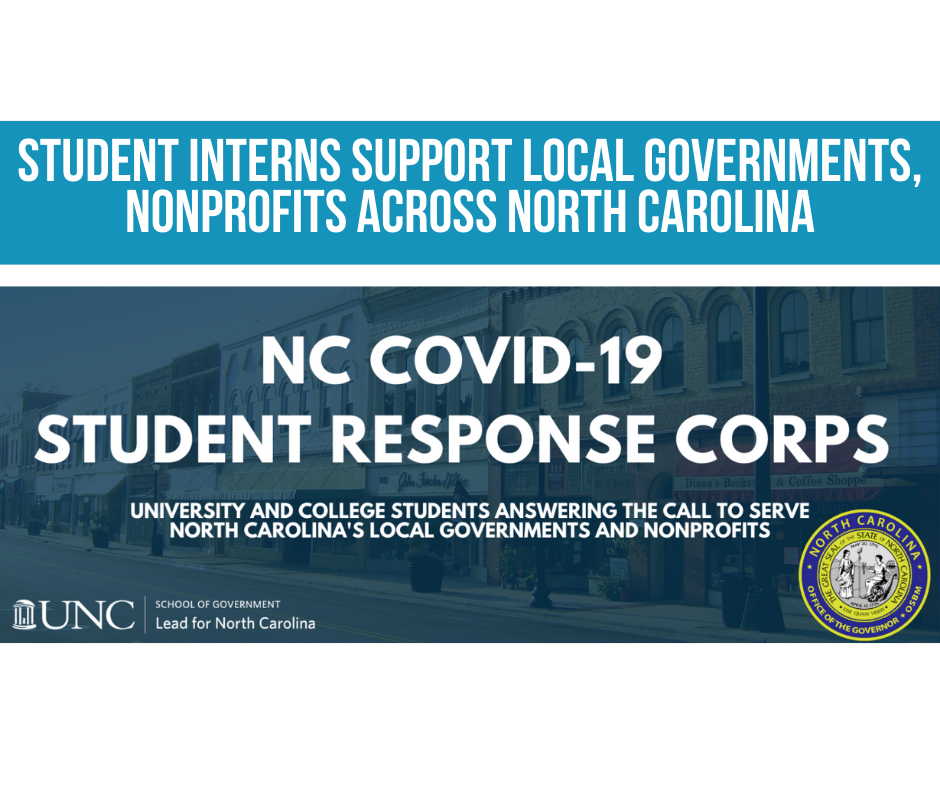 Student interns support local governments, nonprofits across North Carolina