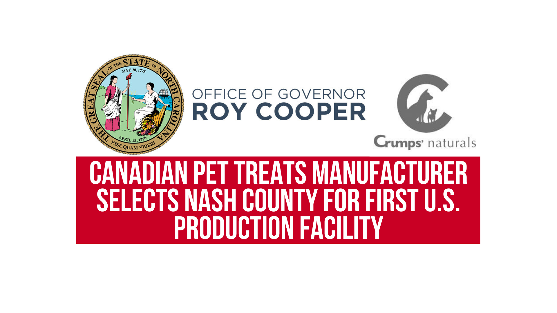 Canadian pet treats manufacturer selects Nash County for first U.S