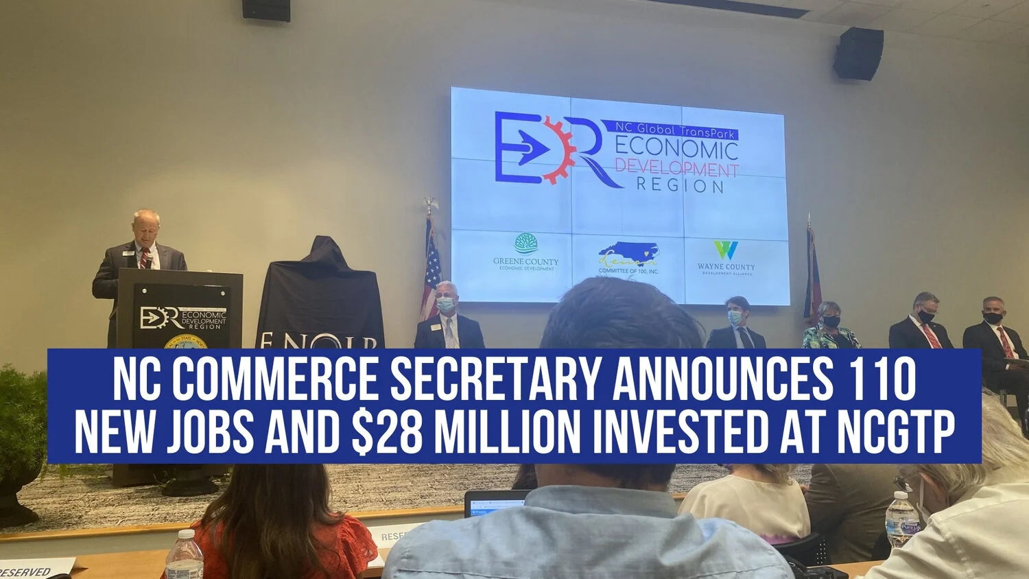 NC Commerce Secretary announces 110 new jobs and $28 million invested at NCGTP