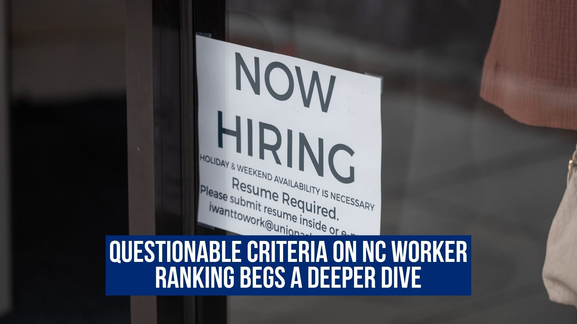 Questionable criteria on NC worker ranking begs a deeper dive 