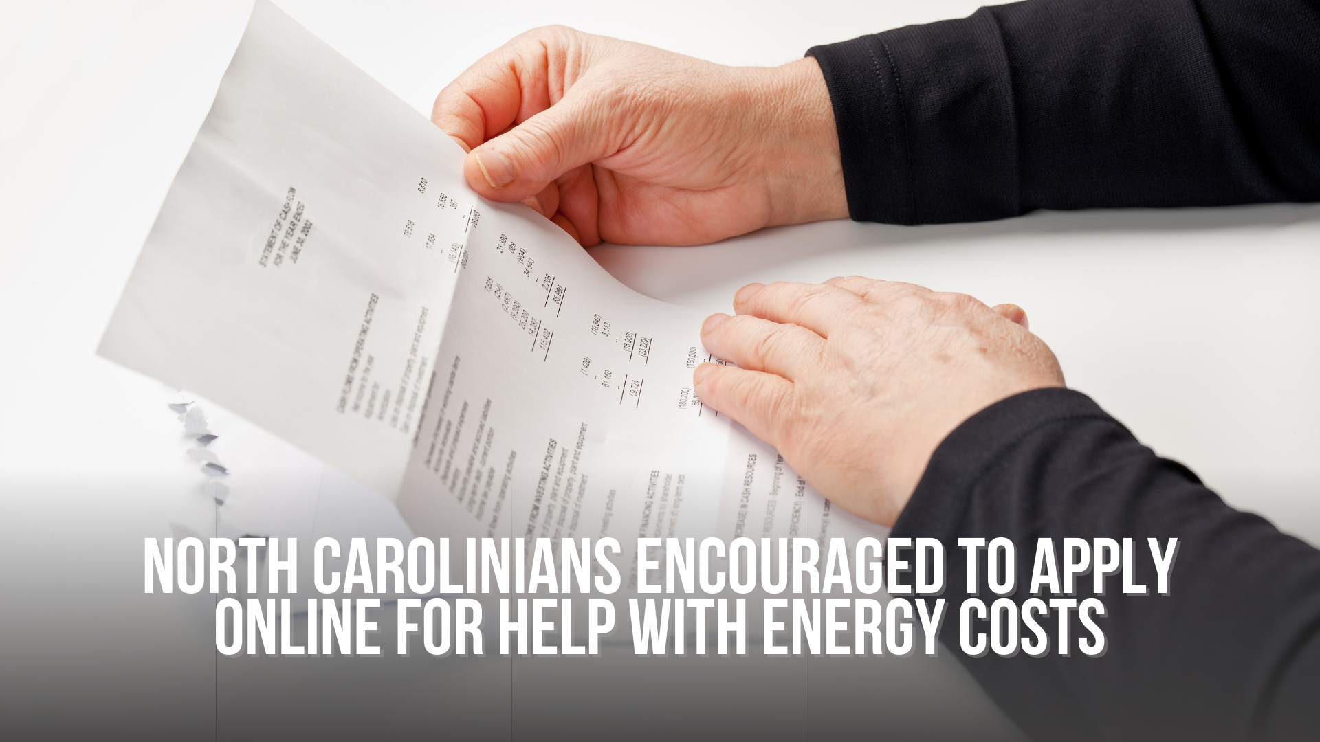 North Carolinians encouraged to apply online for help with energy costs