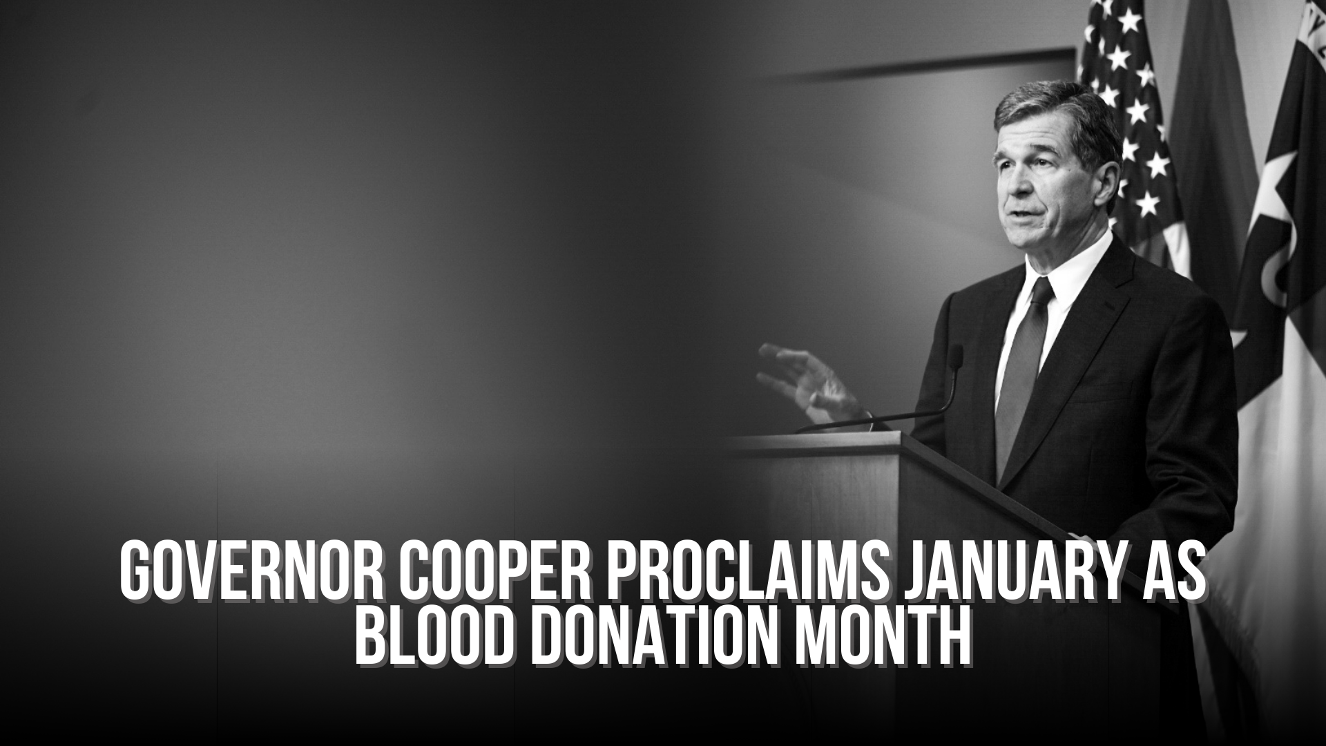 Governor Cooper proclaims January as Blood Donation Month