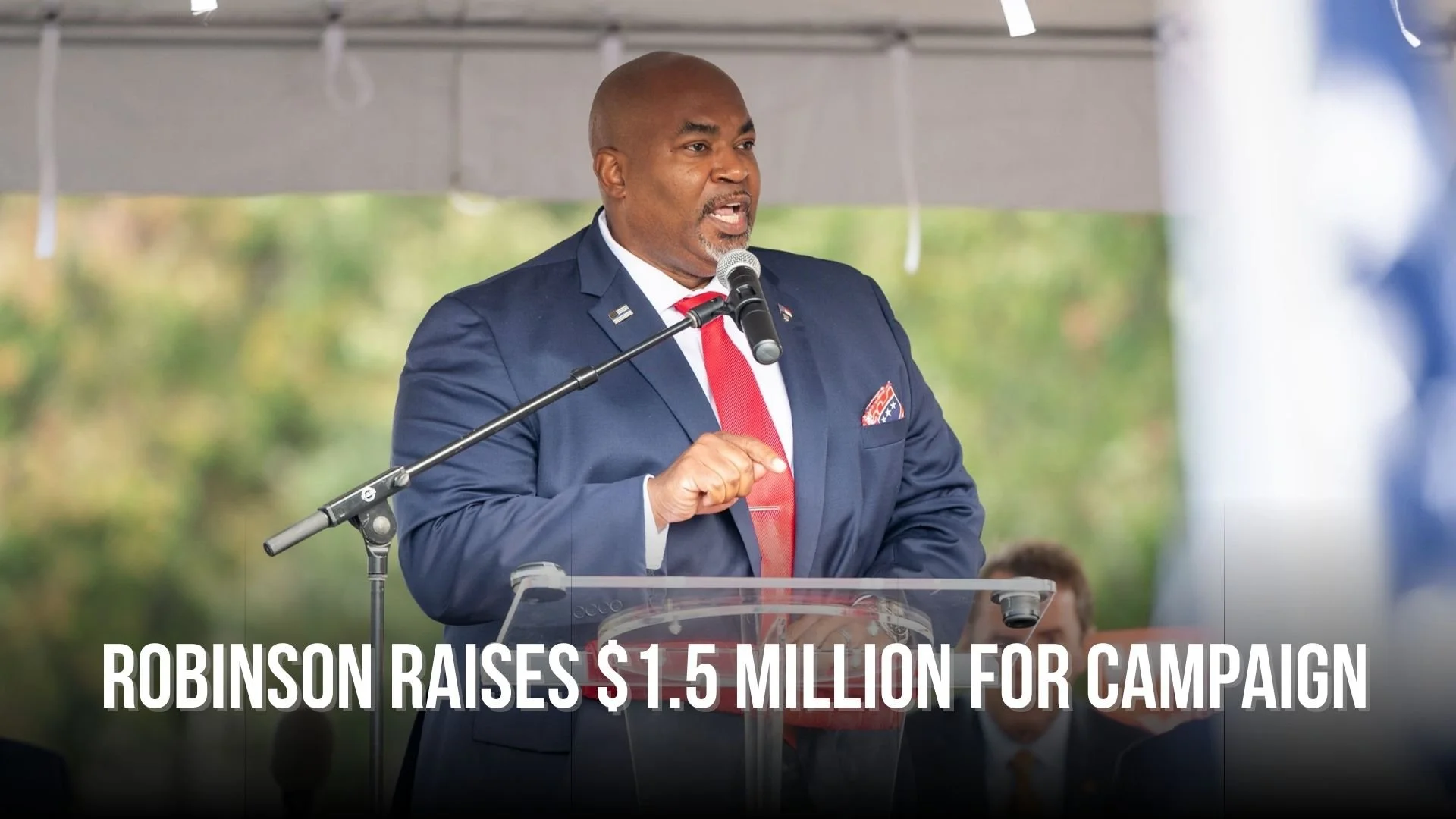 Robinson raises $1.5 million for campaign