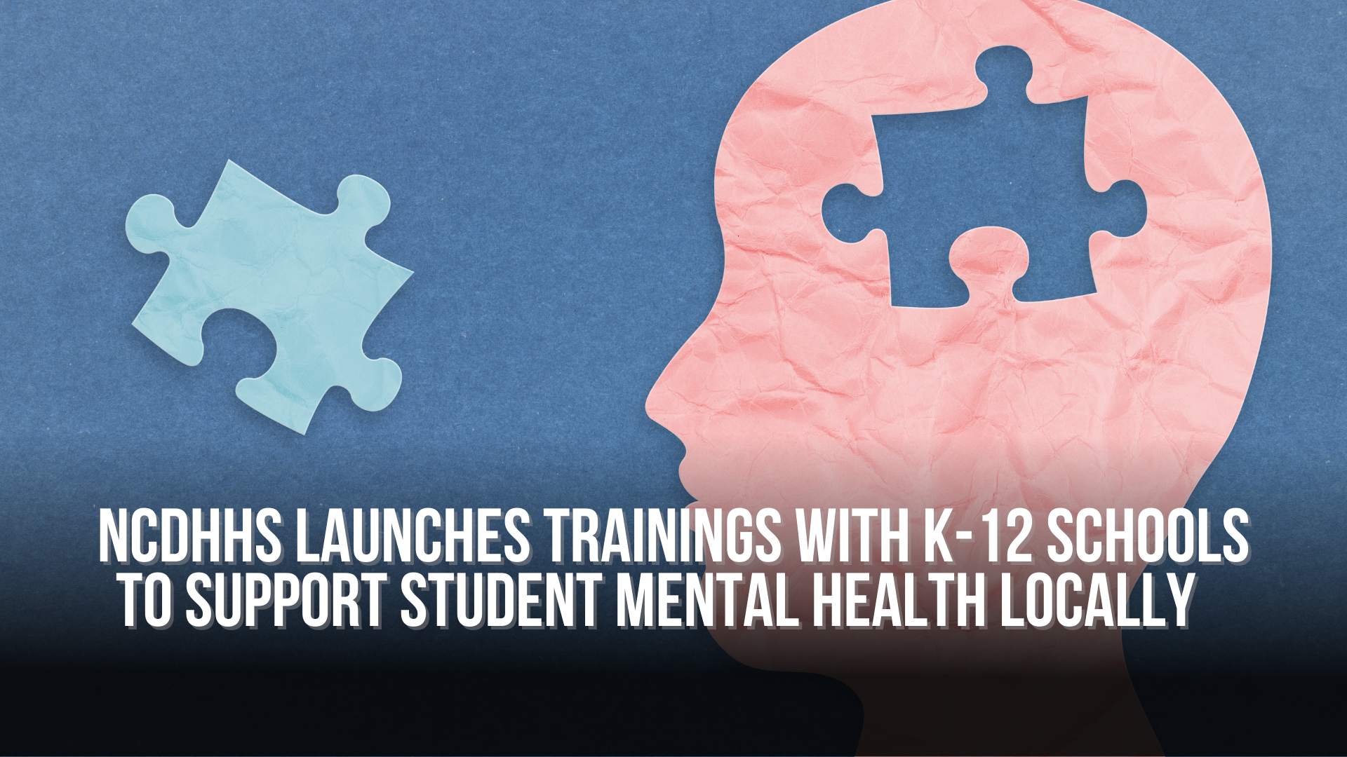 NCDHHS Launches Trainings with K-12 Schools to Support Student Mental Health Locally