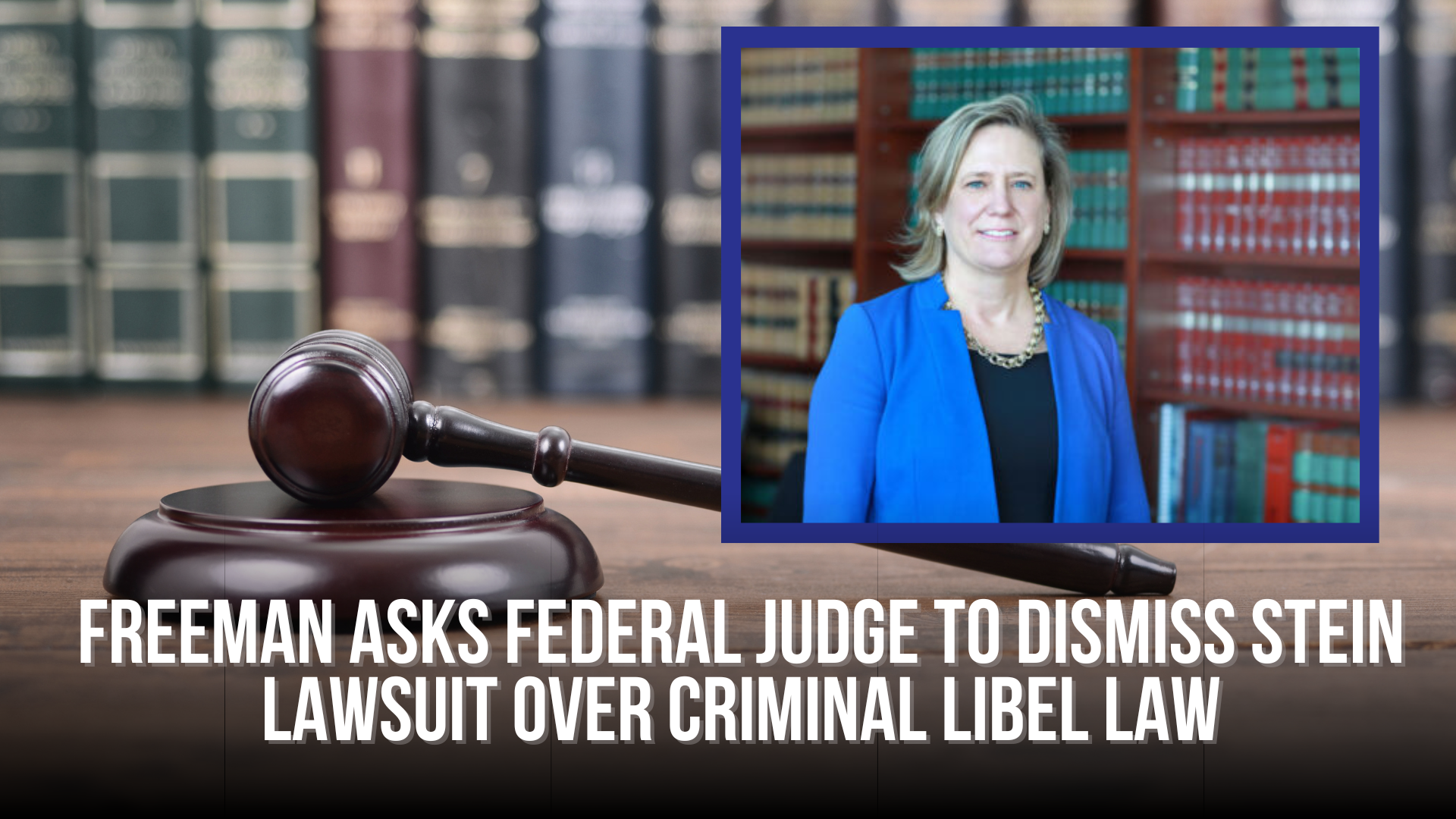 Freeman asks federal judge to dismiss Stein lawsuit over criminal libel law