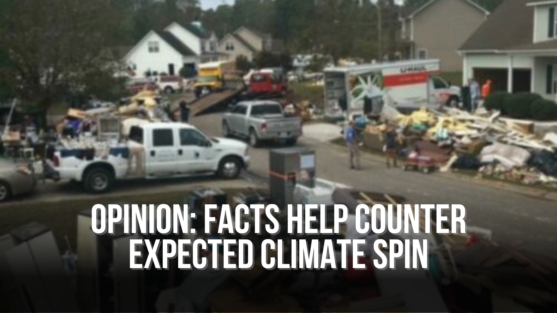 OPINION: Facts help counter expected climate spin