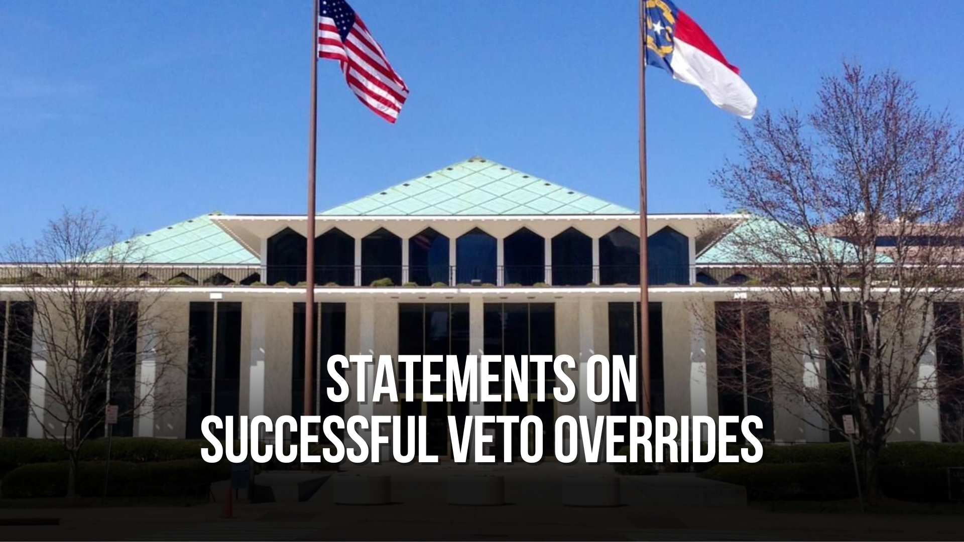 Statements on Successful Veto Overrides