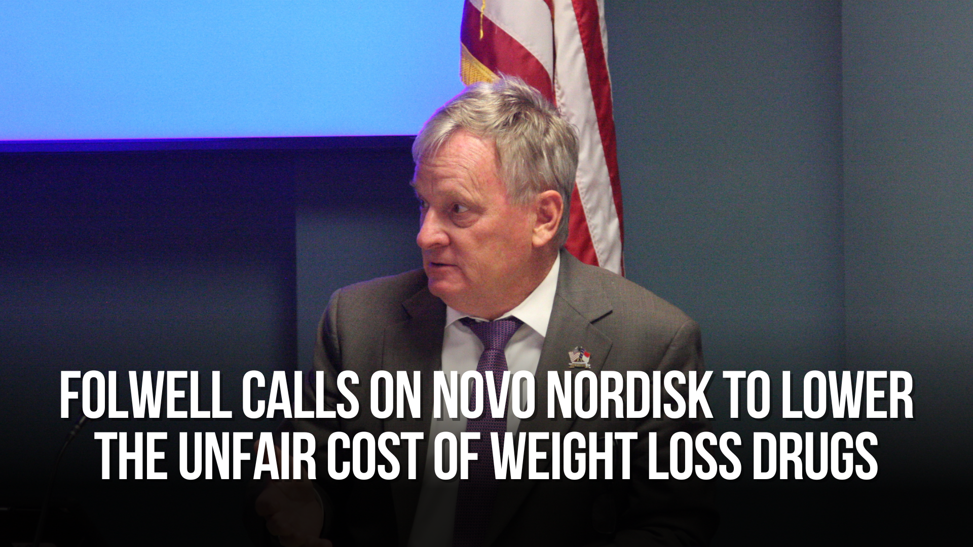 Treasurer Folwell Calls on Novo Nordisk to Lower the Unfair Cost of Weight Loss Drugs