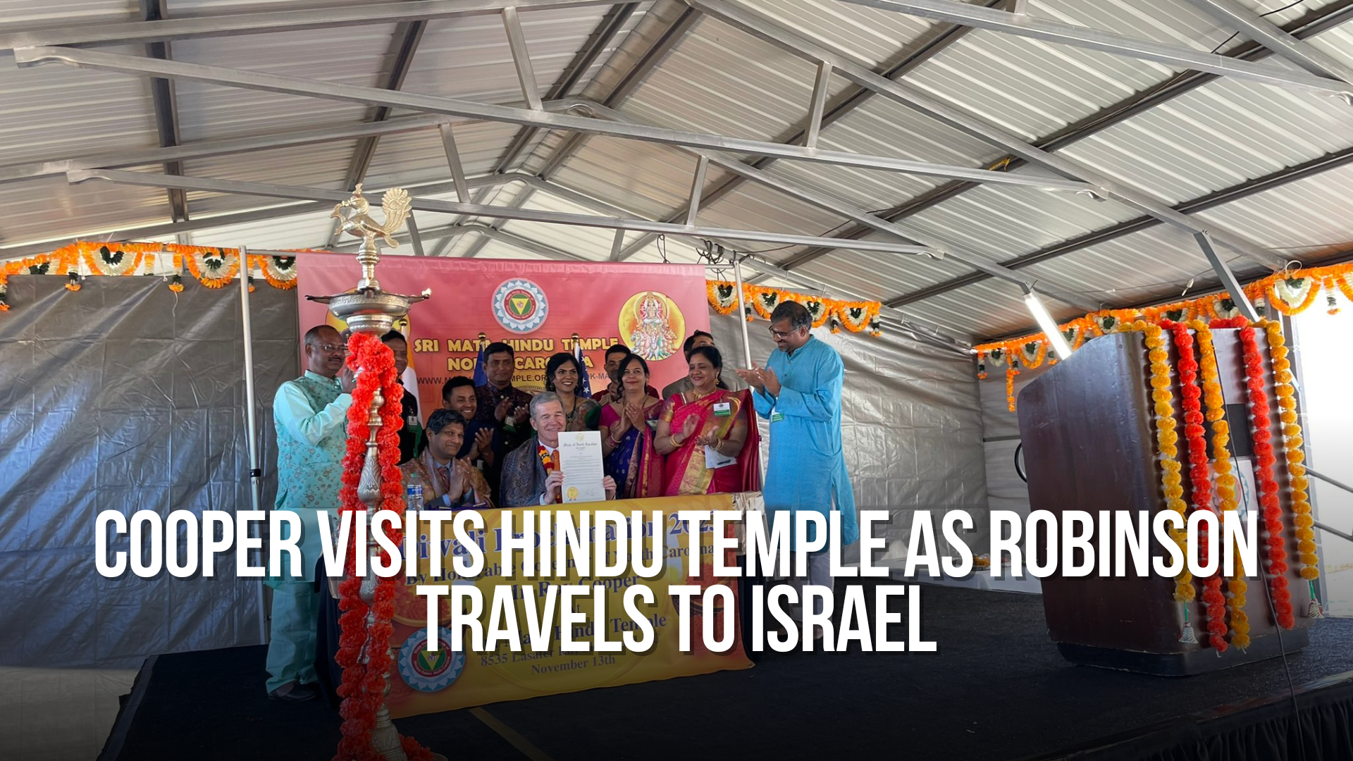 Cooper visits Hindu temple as Robinson travels to Israel