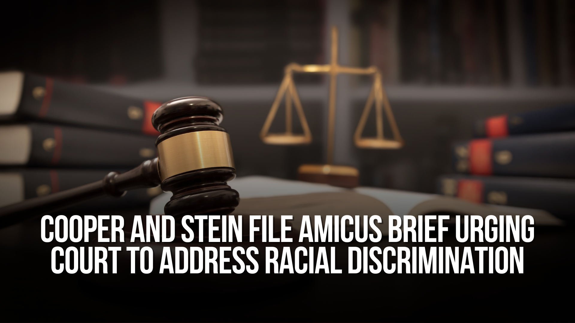 Cooper and Stein File Amicus Brief Urging Court to Address Racial Discrimination