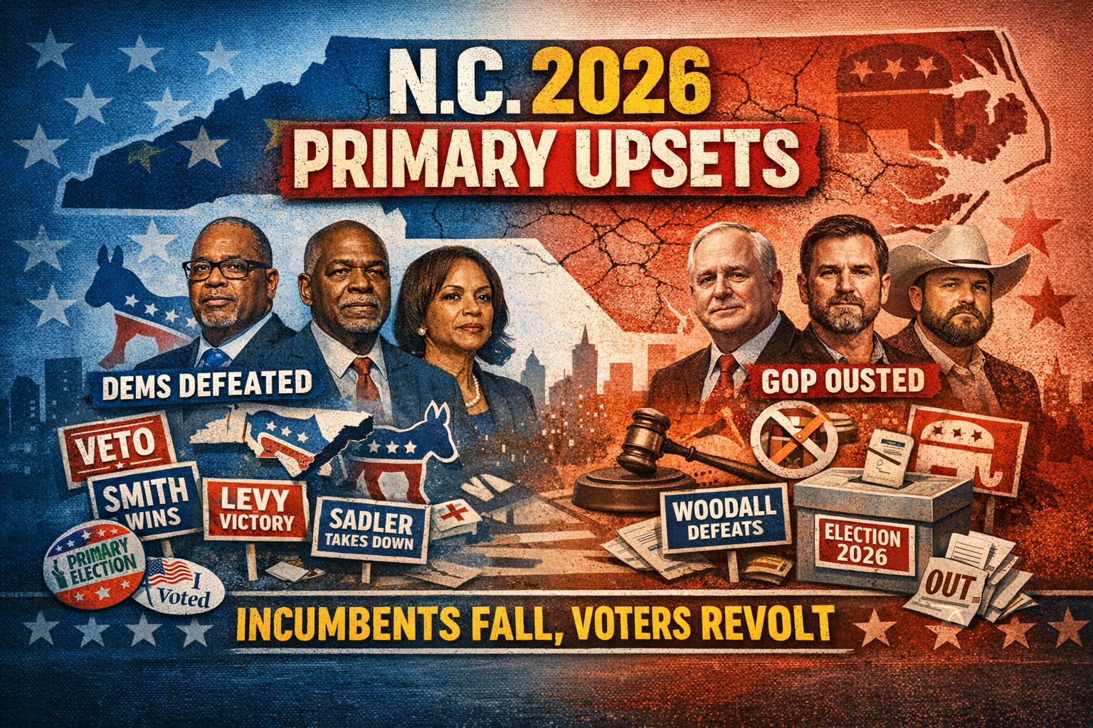 Voters eject eight legislators in primary shake‑up