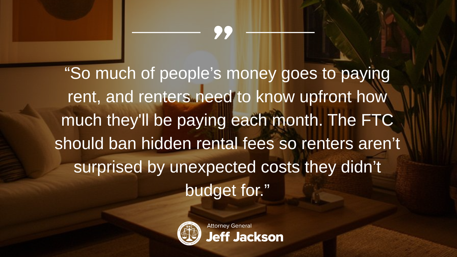 Attorney General Jeff Jackson Pushes For Changes to Make Rental Housing More Affordable
