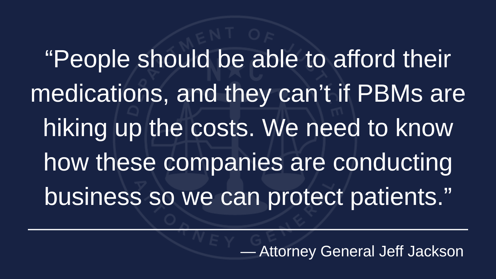 Attorney General Jeff Jackson Pushes for Changes to Lower Prescription Drug Costs