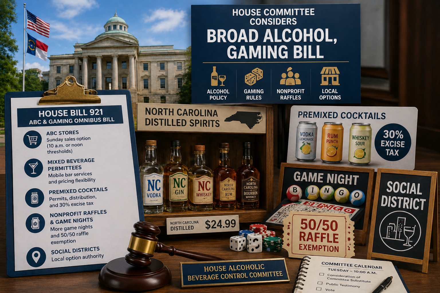  House committee considers broad alcohol, gaming bill