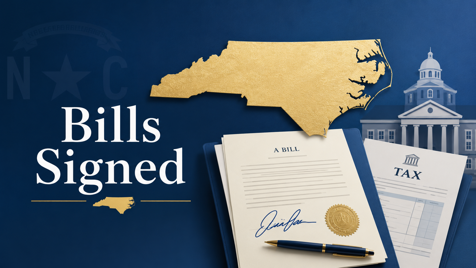 Stein signs property tax reappraisal moratorium, UNC capital bill