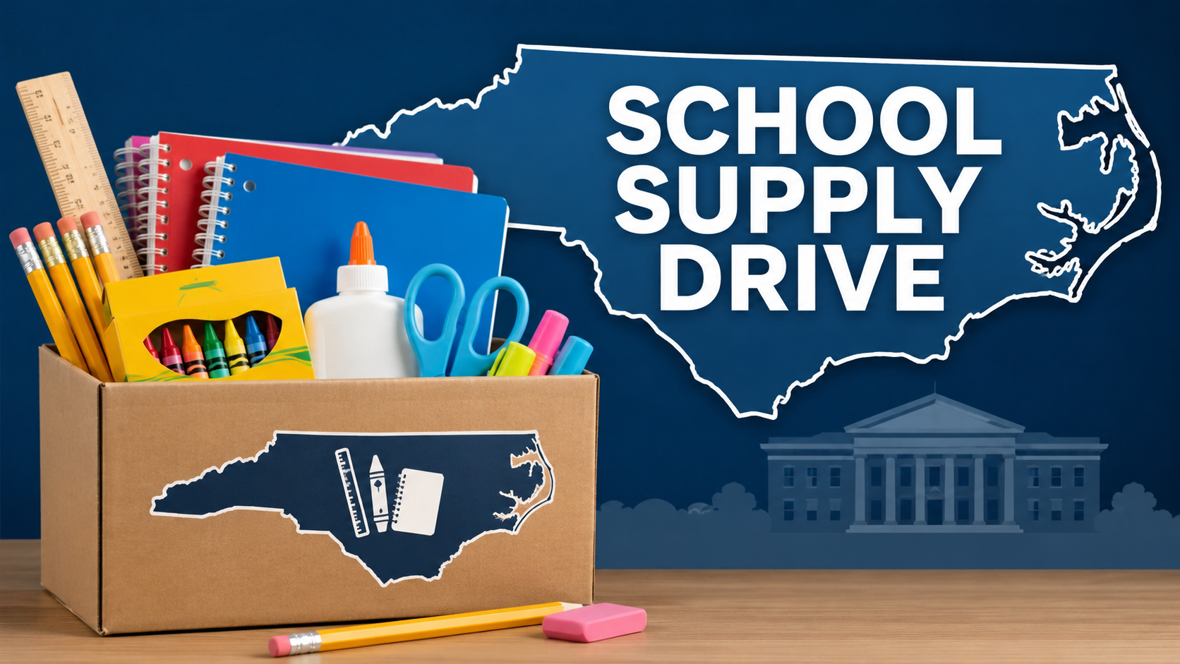 Governor’s School Supply Drive to collect classroom donations June 29-July 31