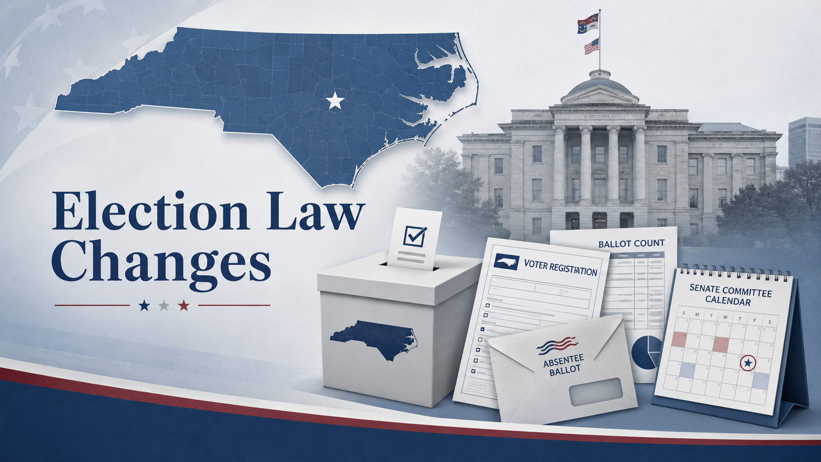 Senate committees take up broad North Carolina election-law package