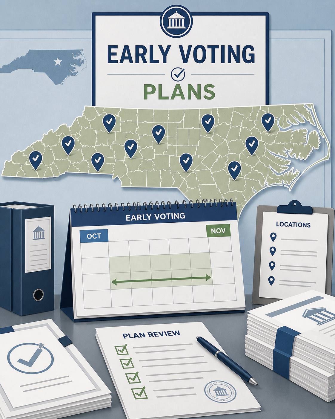 State Board settles disputed early-voting plans in 20 North Carolina counties