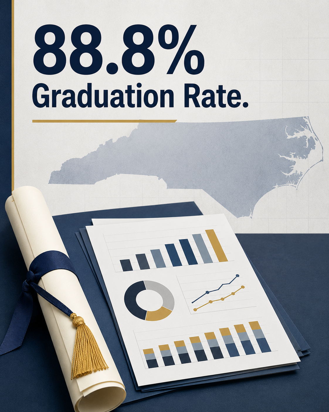 NC graduation rate reaches 88.8% as school performance measures improve
