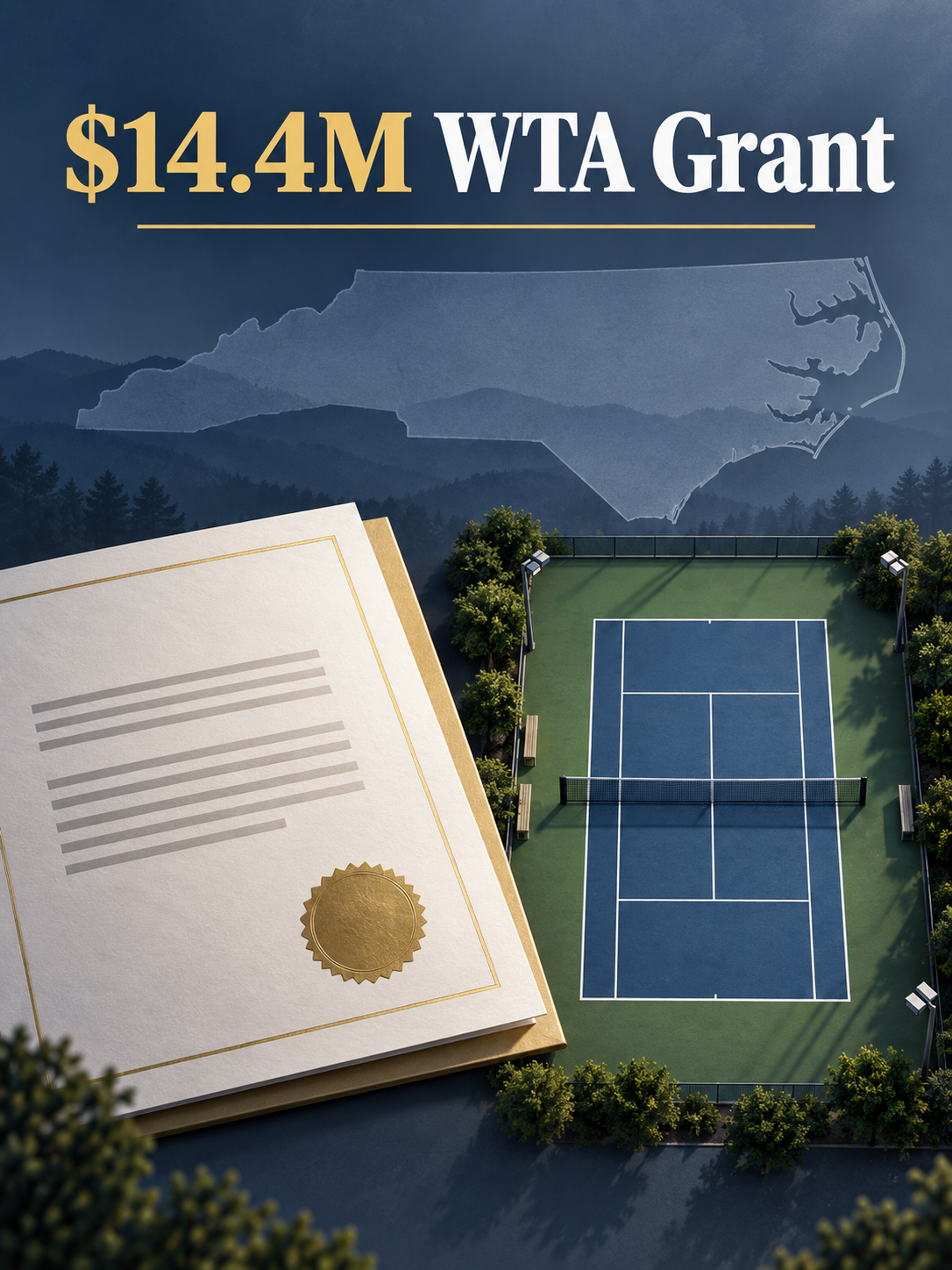 North Carolina awards $14.4 million to bring WTA Finals to Charlotte