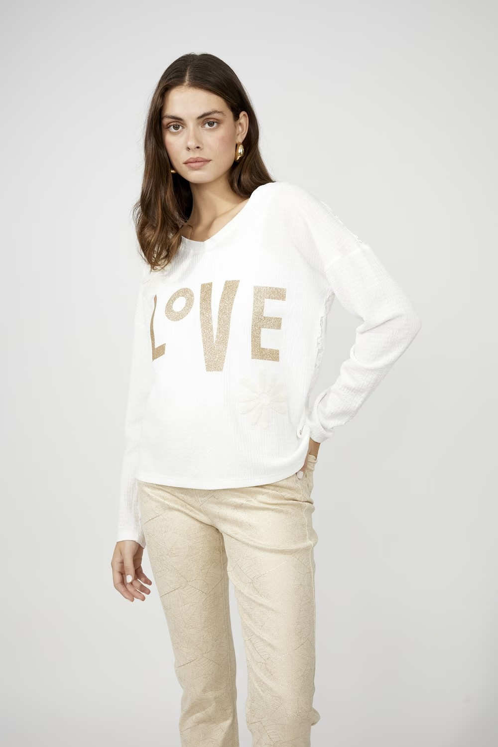 Frank Lyman Love Lace-back Top