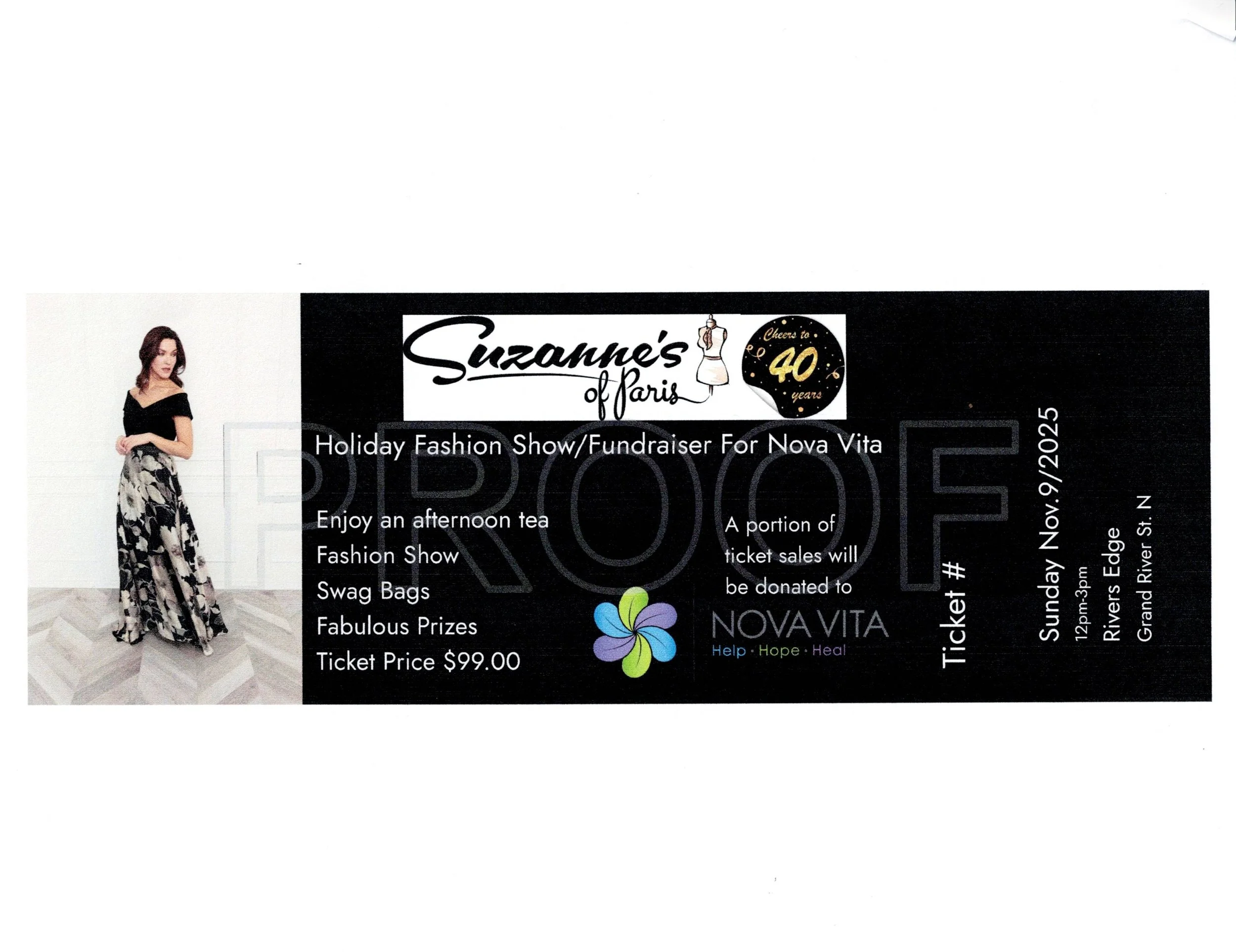HOLIDAY FASHION SHOW/FUNDRAISER TICKET