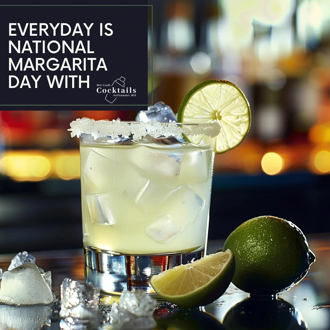 🥳🍹 happy national margarita day 🥳🍹🍹

Quelle est votre Margarita préférée ?

#spicymargarita #classicmargarita #coconutmargarita #bloodorangemargarita #all #margaritas #montreal #barservice #mixology #workshops