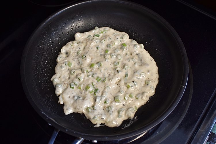 5-Minute Sourdough Discard Scallion Pancakes» the practical kitchen