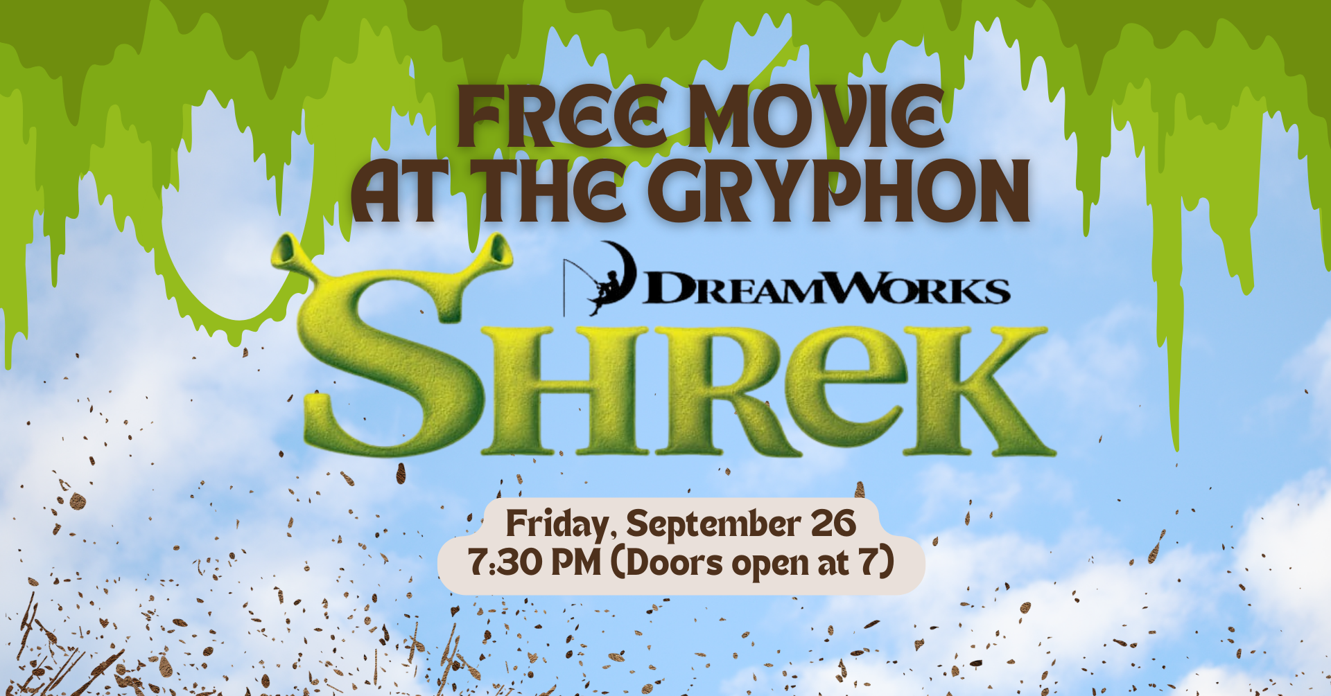 Free Movie at The Gryphon: Shrek