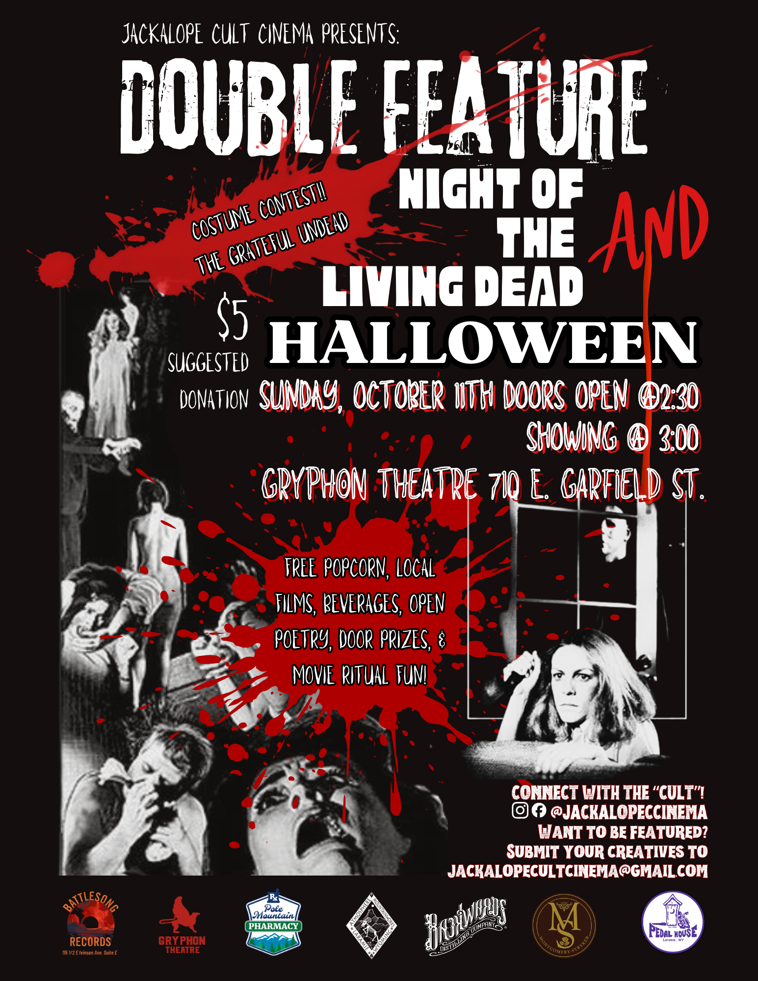 Jackalope Cult Cinema Presents: October Double Feature