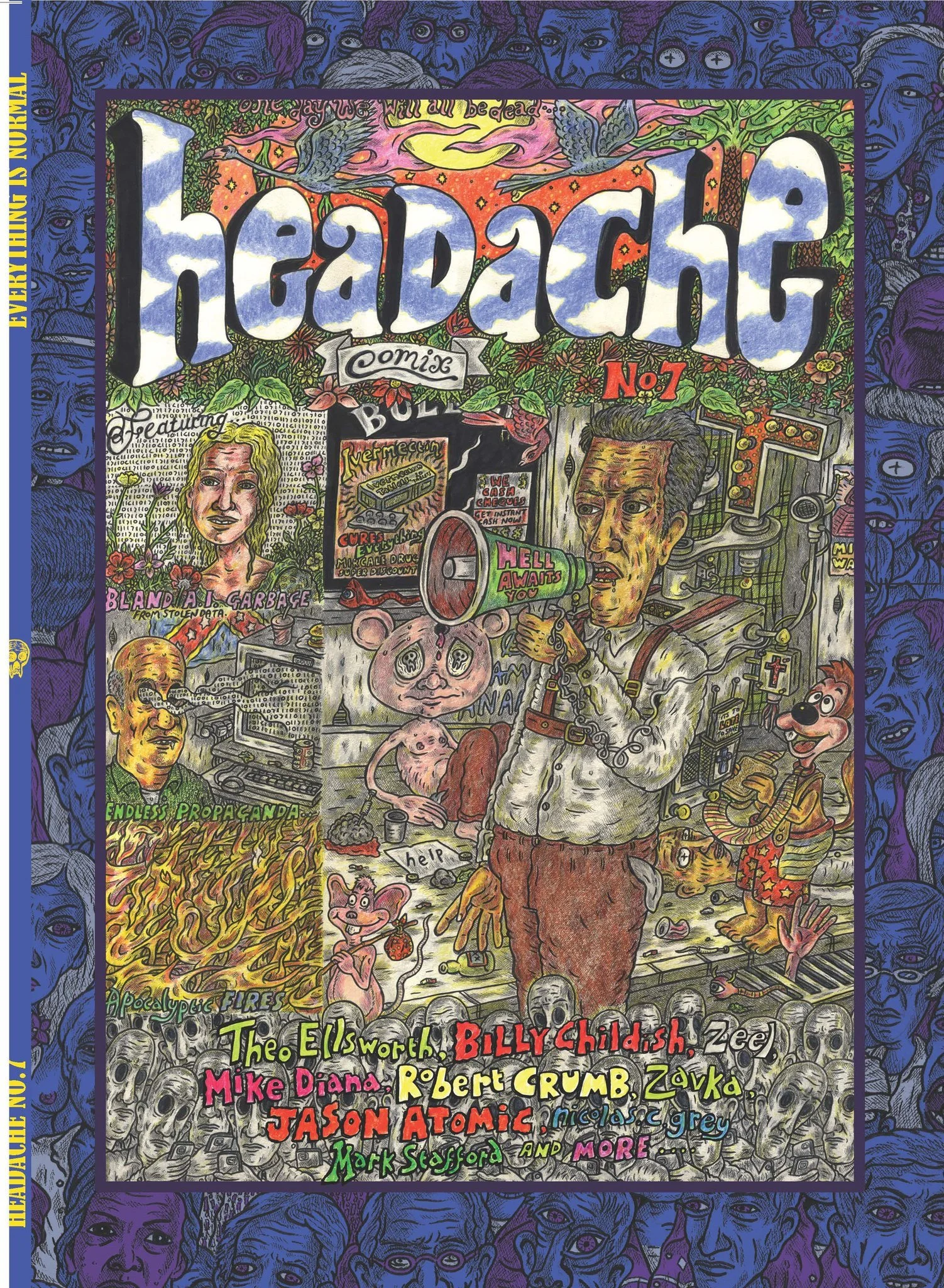 Headache Comix No.3 - 7 Pack, Signed and numbered LIMITED EDITION UK ONLY