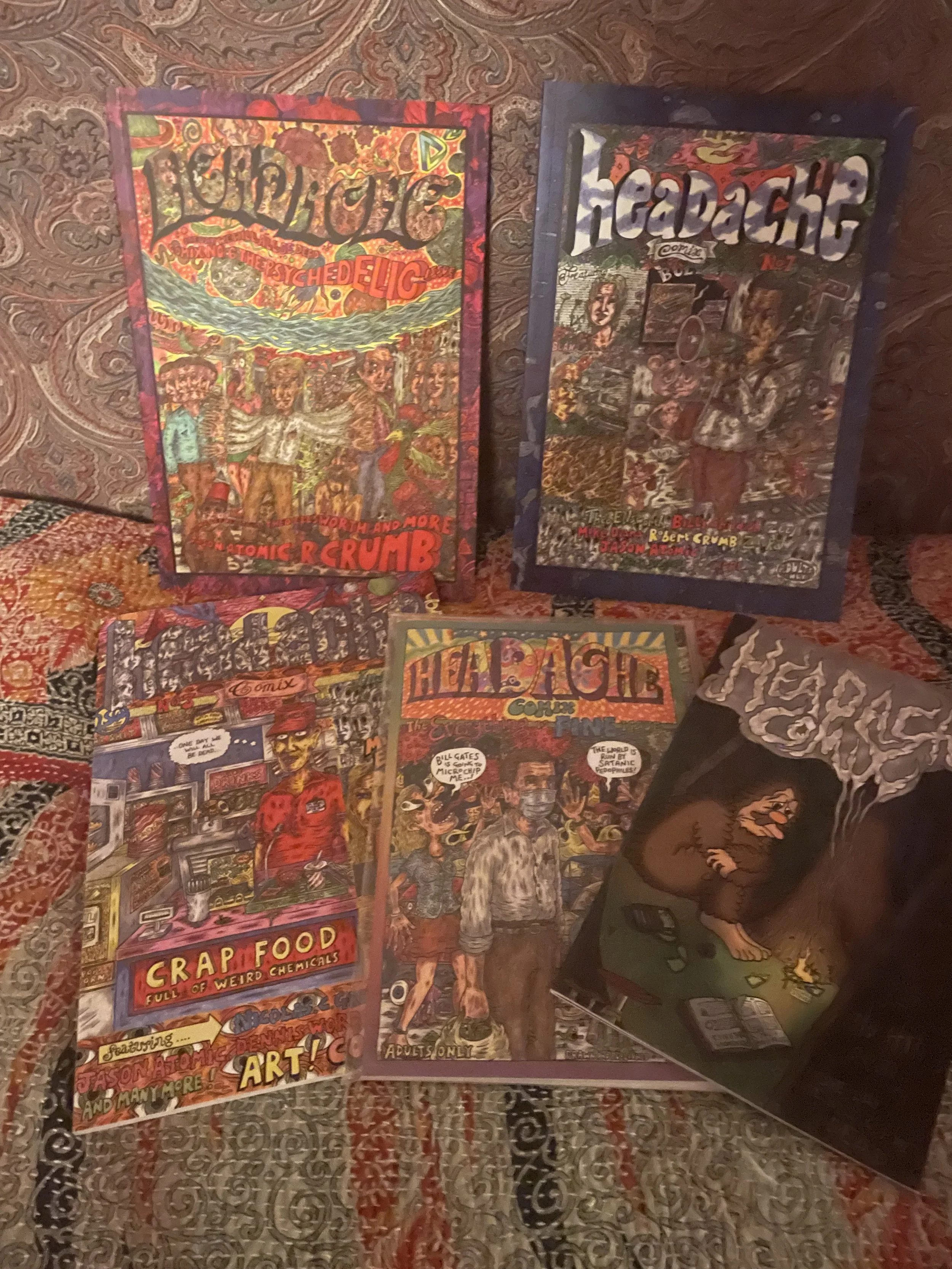 Headache Comix No.3 - 7 Pack, Signed and numbered LIMITED EDITION  OUTSIDE UK