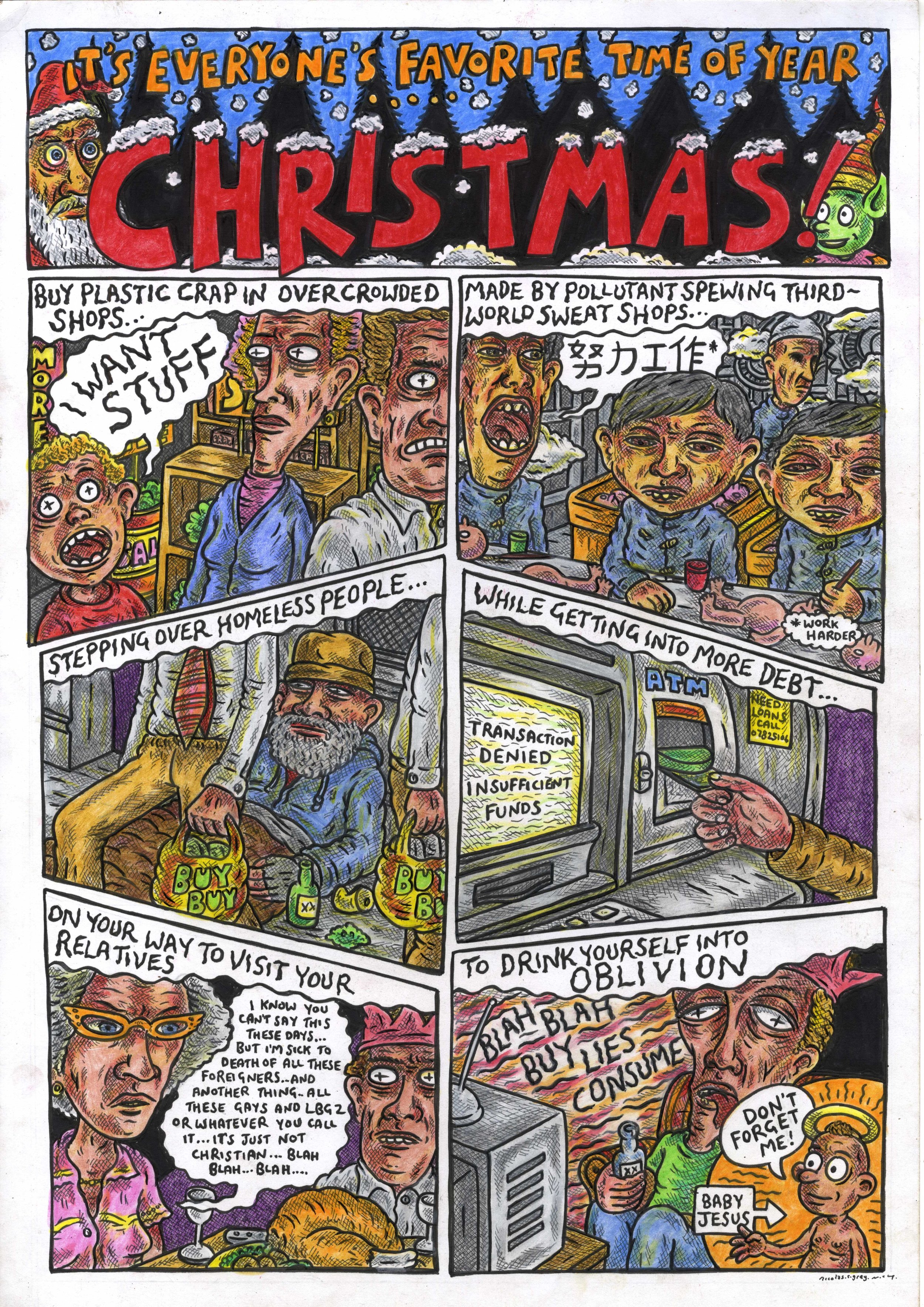 HAPPY CHRISTMAS FREE HIGH RES POSTER