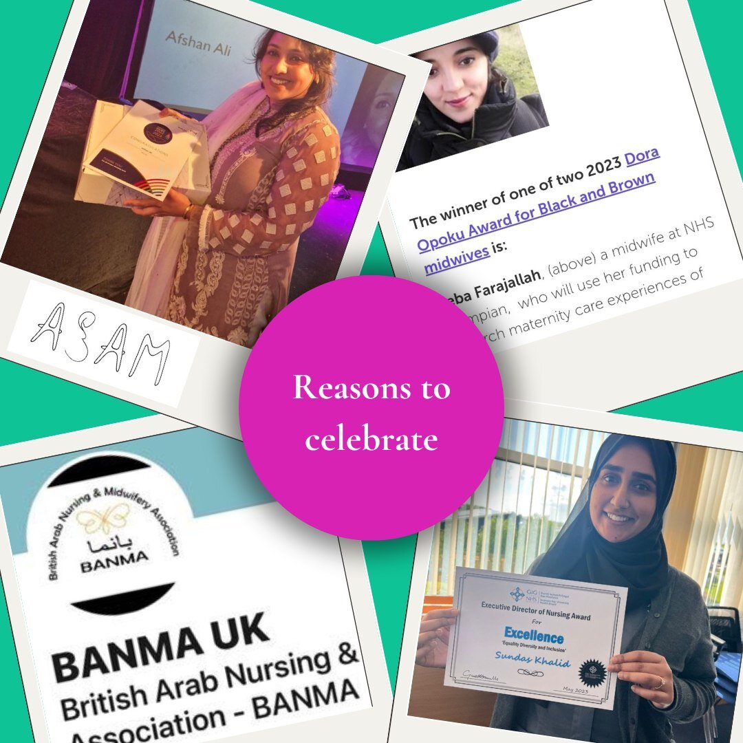 We have a lot of reasons to celebrate! We would like to congratulate members of ASAM on their recent amazing achievements.

Afshan Ali was awarded the South Tees Nightingale Award for Midwife of the Year - congratulations Afshan!

Our CEO Sundas rece