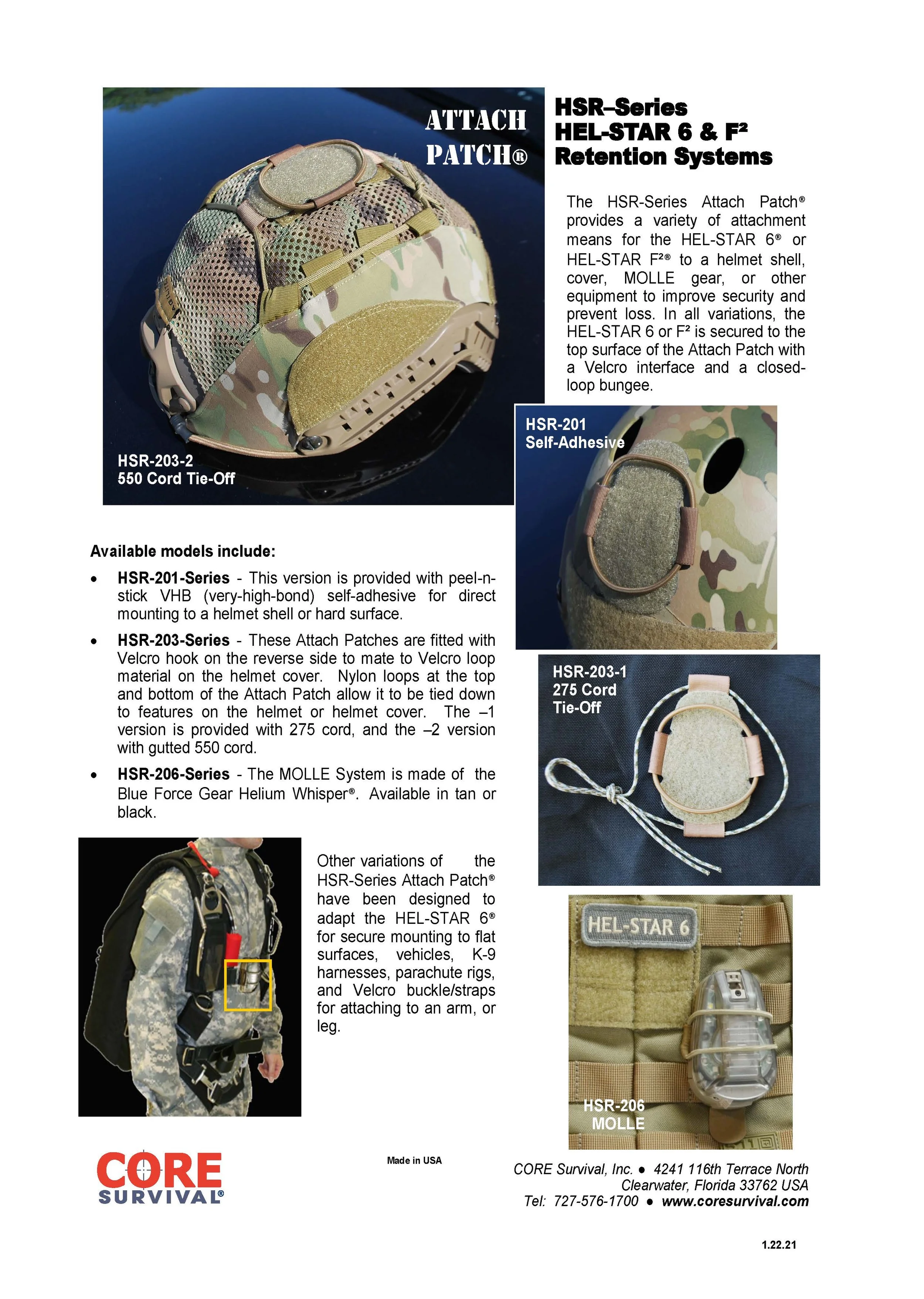 Attach Patch® Flyer CORE Survival Inc Attach Patch® Flyer CORE Survival Inc