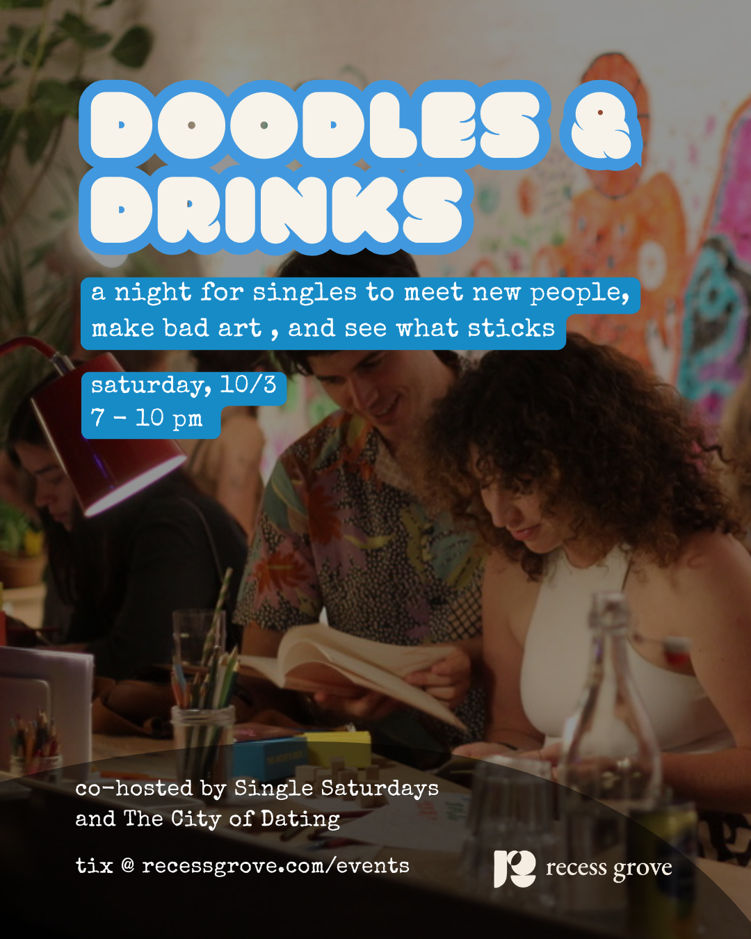 Doodles and Drinks: a craft night for singles