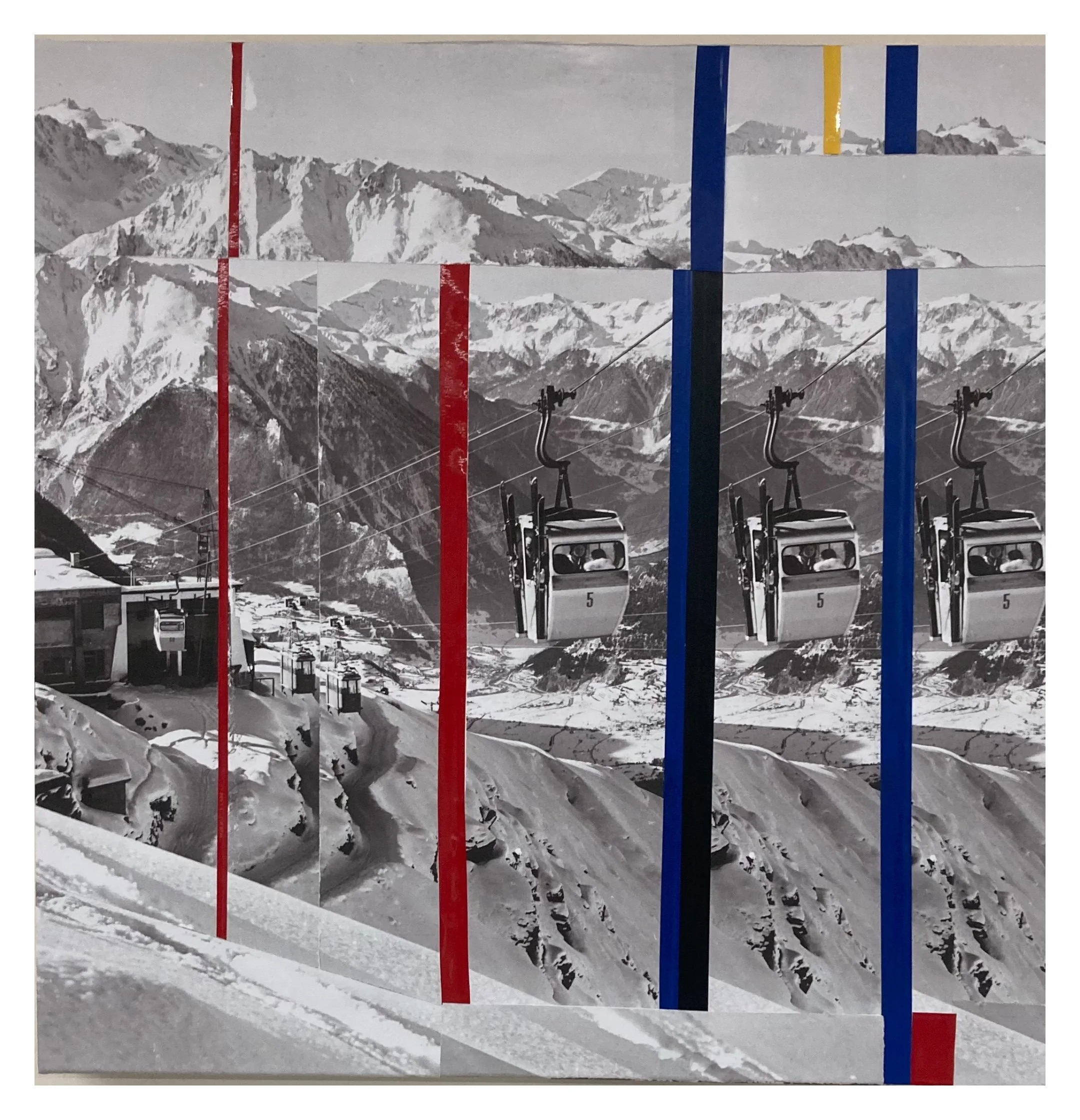 Départ Attelas Technique mixte 50x50 cm 2026
