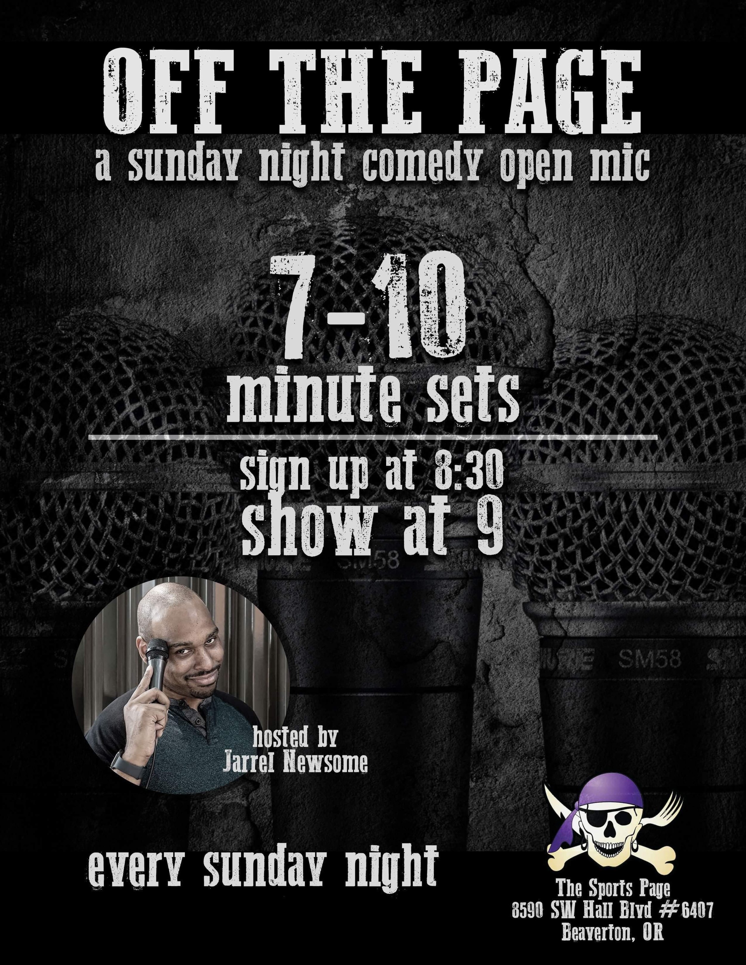 amateur night open mic signup forms