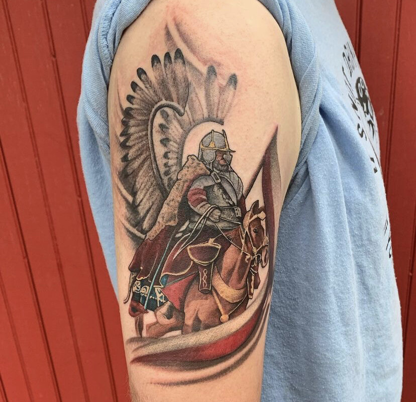 Polish Hussar Warrior -healed- Tattoo by Ant Iannucci @ant_iannucci ..  #truetubes #hivecaps #tattoo #tattoos #tattooart #bodyart #ascen... |  Instagram