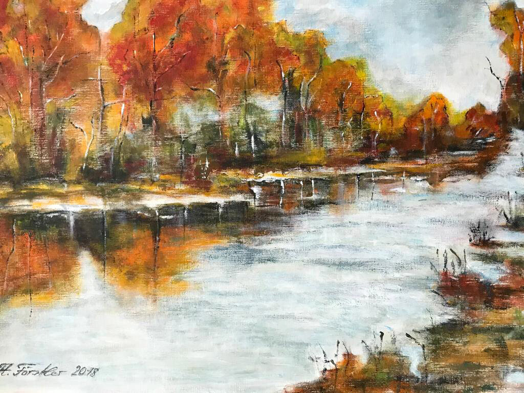 Anita Förstler, Acryl auf Papier