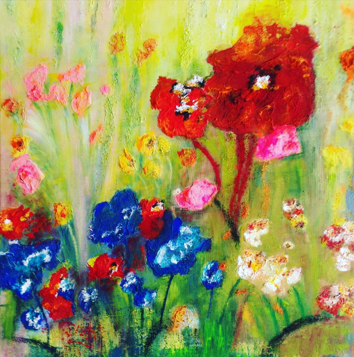 #art#abstract_art #acrylicabstract #acrylicpainting #acrylmalerei #mixmedia#mixmediapainting#acrylaufleinwand #flowers#flowers🌸 #garden#gardenflowers
