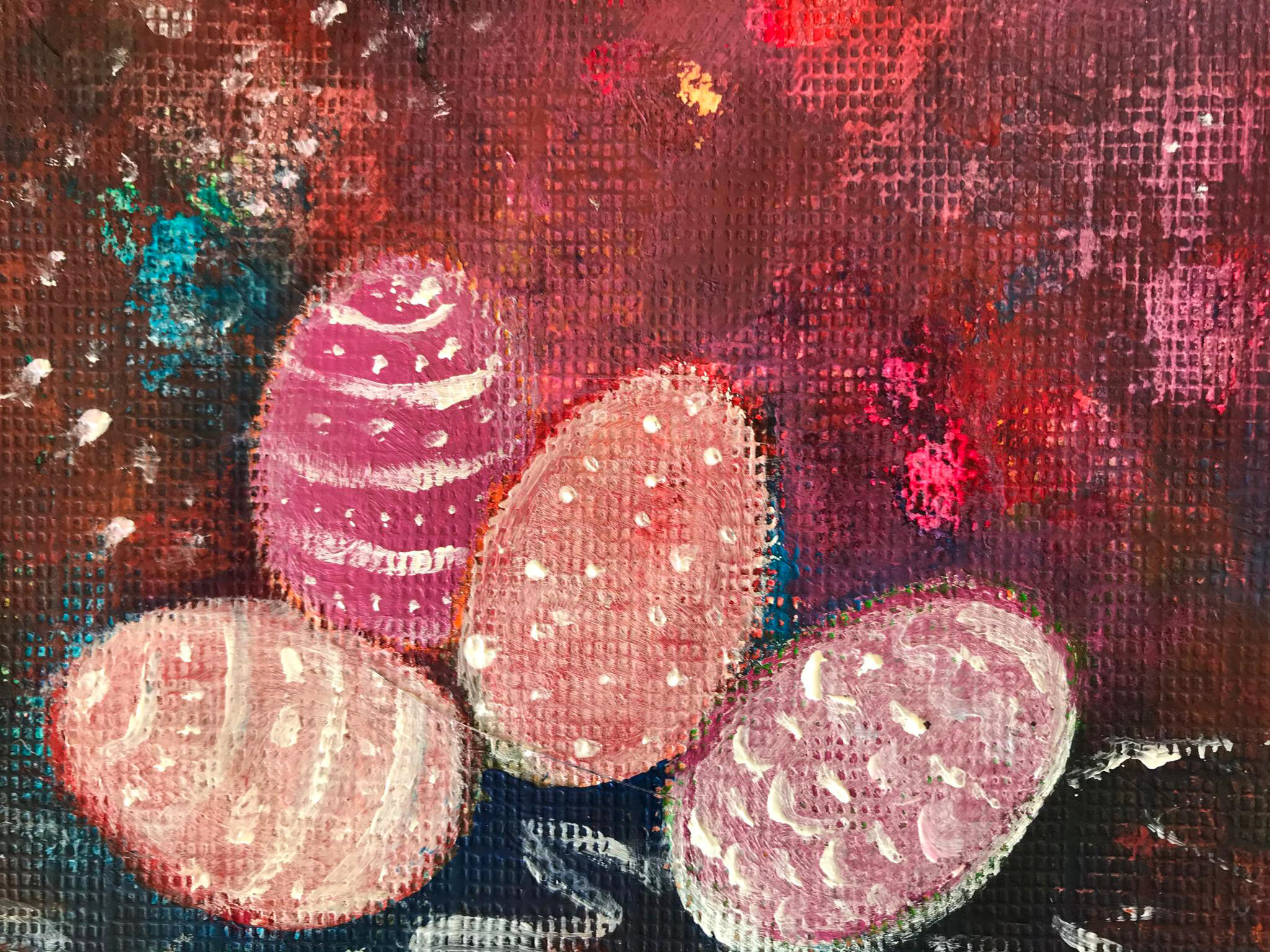 Anita Förstler, Acryl auf Tapete