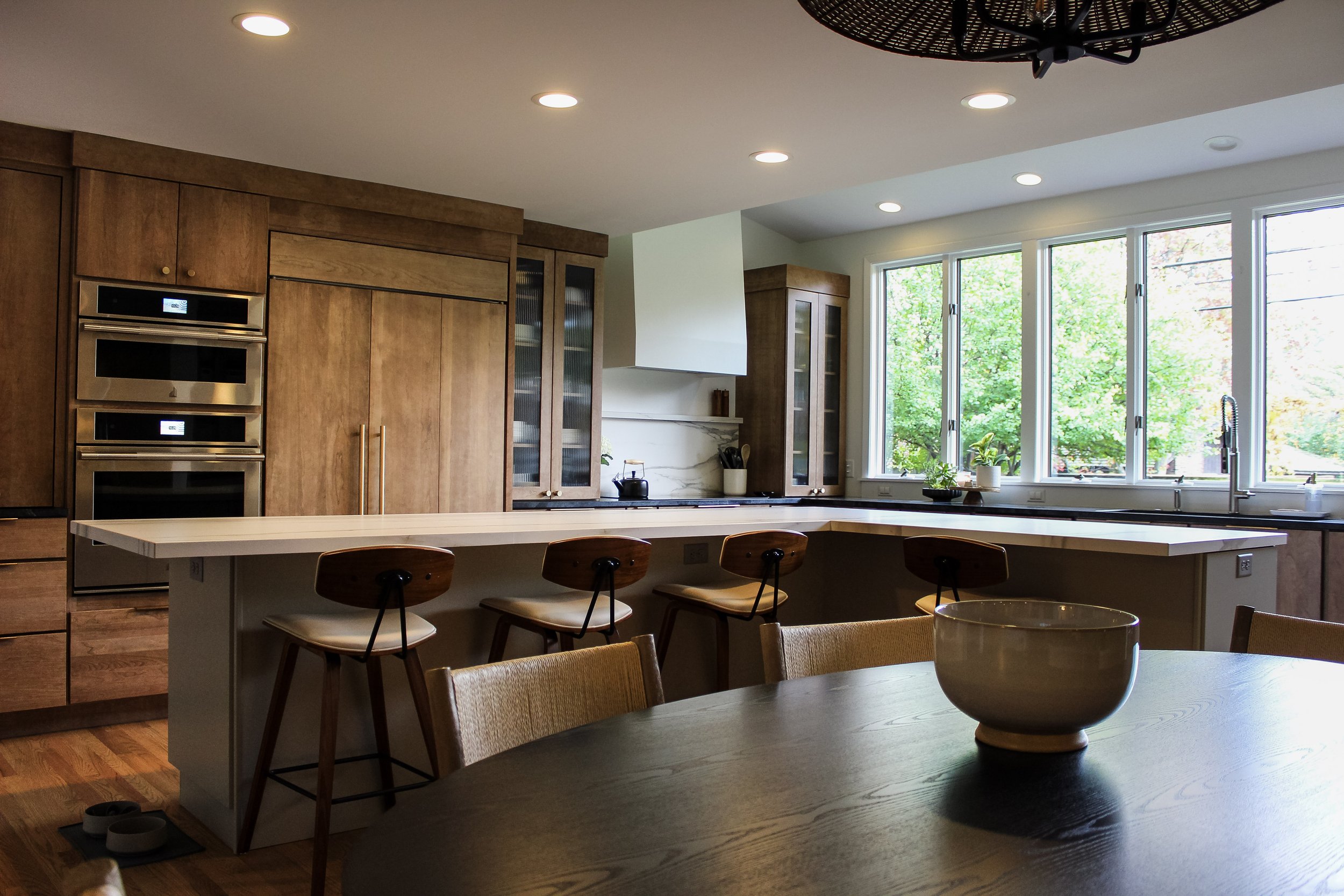Kitchen renovation with spacious island